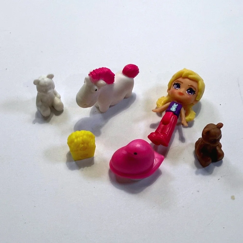 Polly Pocket Doll Animal Accessory Lot Pony Teddy Bear Replacement Pieces